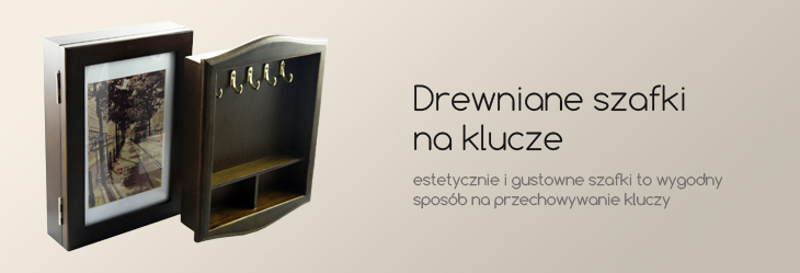 Drewniane szafki na klucze